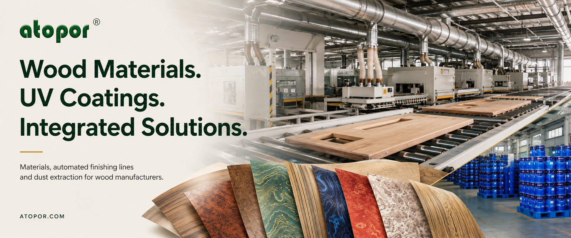 Wood Materials, UV Coatings & Integrated Solutions